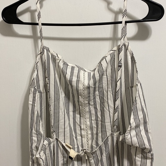 🚨Roxy Womens Catching Feelings Romper Pantsuit Striped Adjustable Straps - Picture 10 of 13